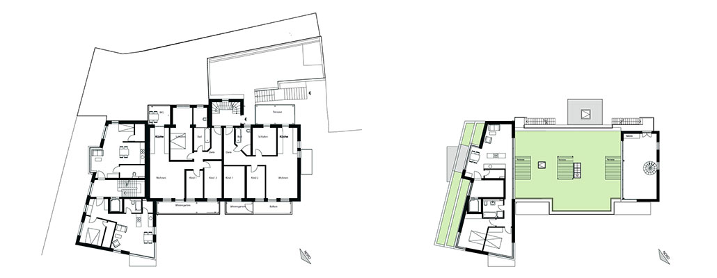 Grundriss Neubau Mehrfamilienhaus in Potsdam mit 20 Wohnungen und 2 Gewerbeeinheiten