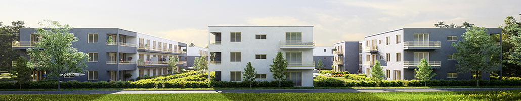 Visualisierung des neuen Wohnquartiers in Rehfelde